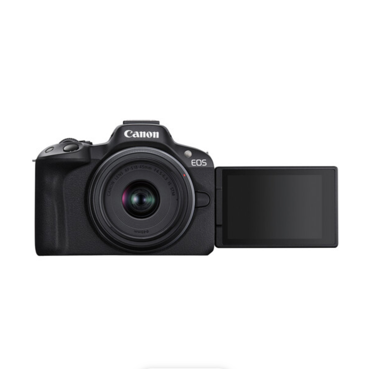 Canon EOS R50 Mirrorless Camera with RF-S 18-45mm f/4.5-6.3 IS STM Lens (Black) - Perfect for Vlogging, Travel Photography & Content Creation