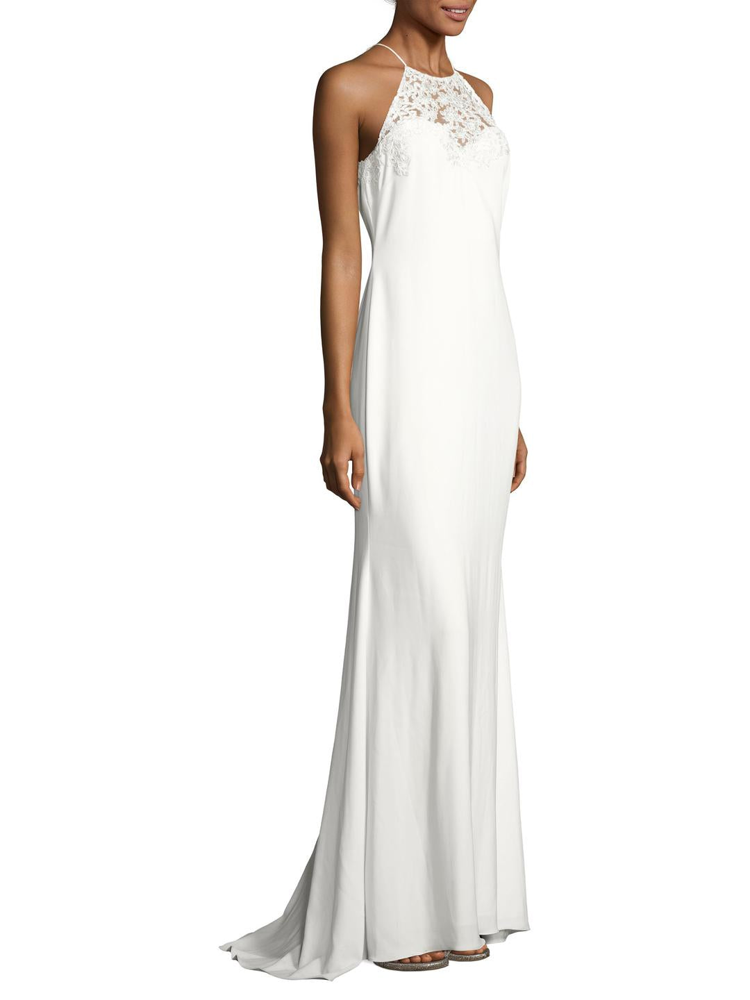 Badgley Mischka Julianne Wedding Gown - Elegant Lace Bridal Dress for Beach, Church & Formal Ceremonies
