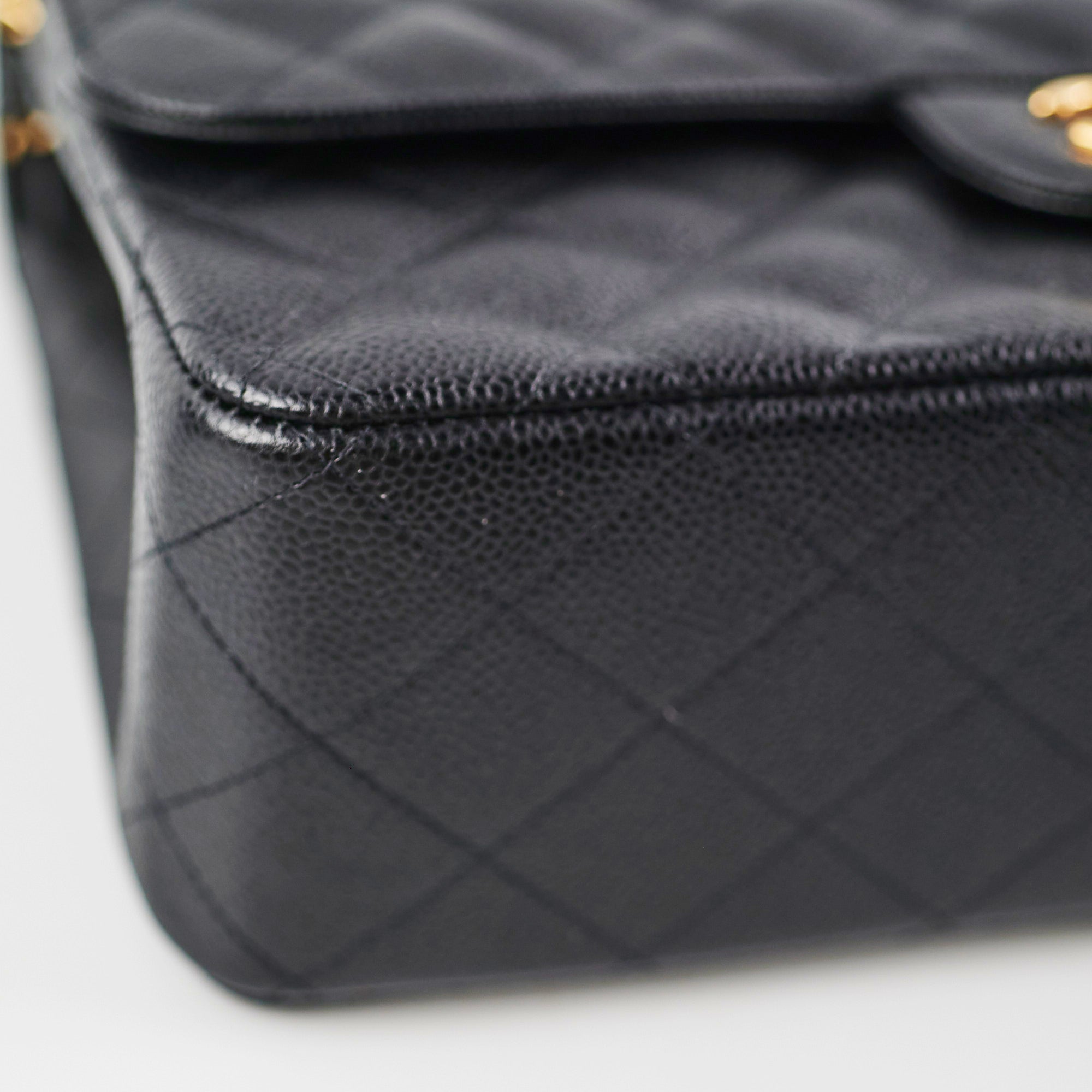 Chanel Classic Jumbo Flap Bag in Black Caviar Leather - Luxury Designer Handbag for Women, Perfect for Work, Evening Events & Everyday Use