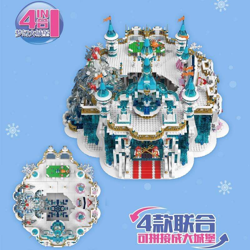 Mould King 11010 Ice Ballroom Building Blocks Set - 3D Castle Model Kit for Adults & Kids - Creative Gift for Christmas & Birthday - Perfect for Home Decoration & Collectible Display