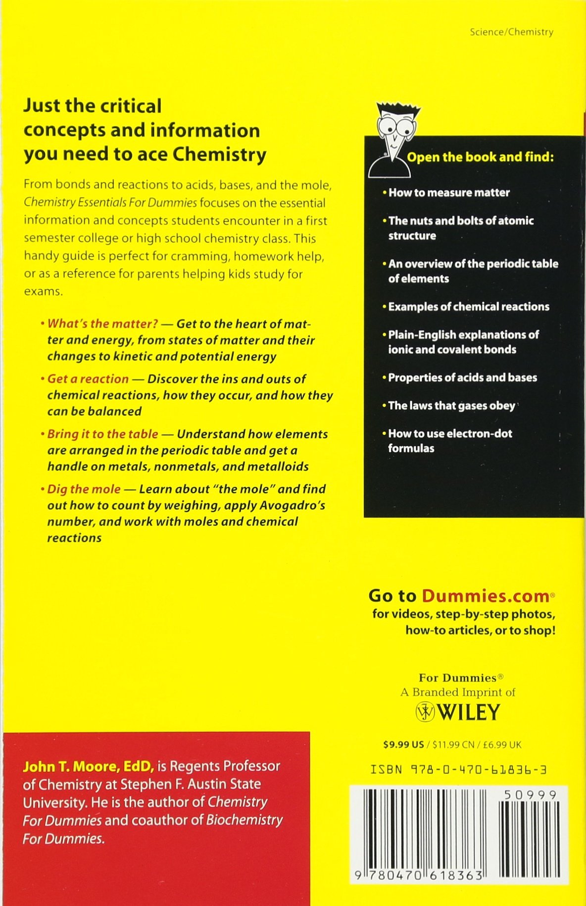 Chemistry Essentials For Dummies - Easy Guide to Basic Chemistry Concepts | Perfect for Students, Homeschooling & Science Enthusiasts