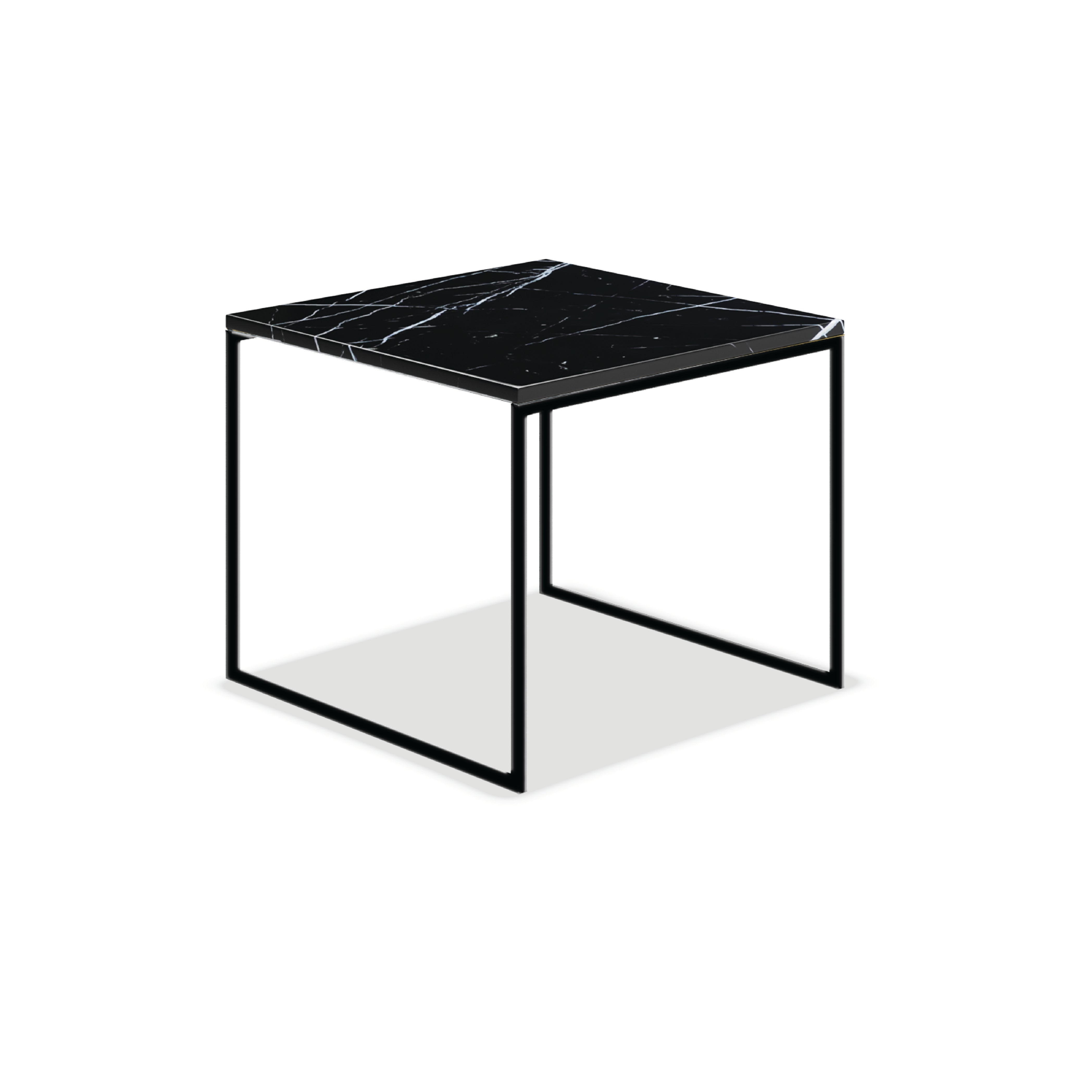 Camille Marble Side Table - Elegant Round End Table with Natural Stone Top | Perfect for Living Room, Bedroom, or Office Decor
