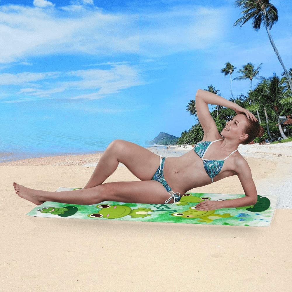 Custom Name Beach Towel - Quick Dry Absorbent Microfiber Sand Proof Pool Towel 30x60 Inch for Kids, Girls, Boys & Adults | Perfect for Beach, Pool, Bath & Outdoor Activities