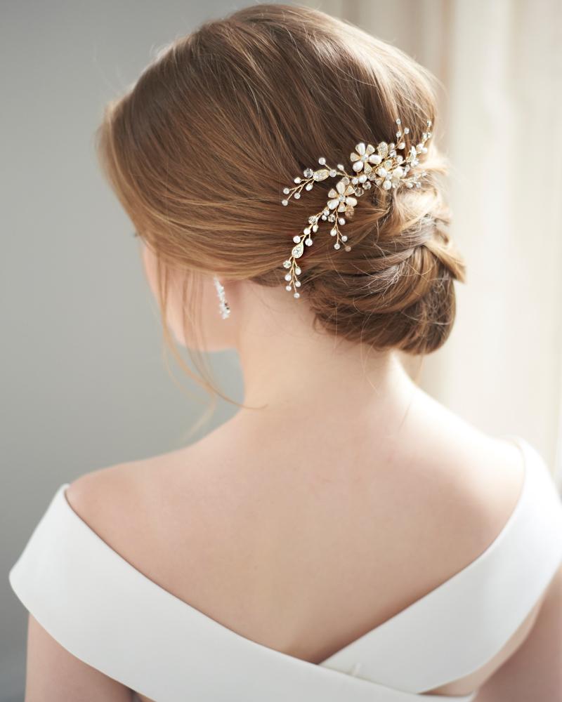 Angela Pearl Comb - Elegant Hair Accessory for Women | Perfect for Weddings, Prom & Special Occasions