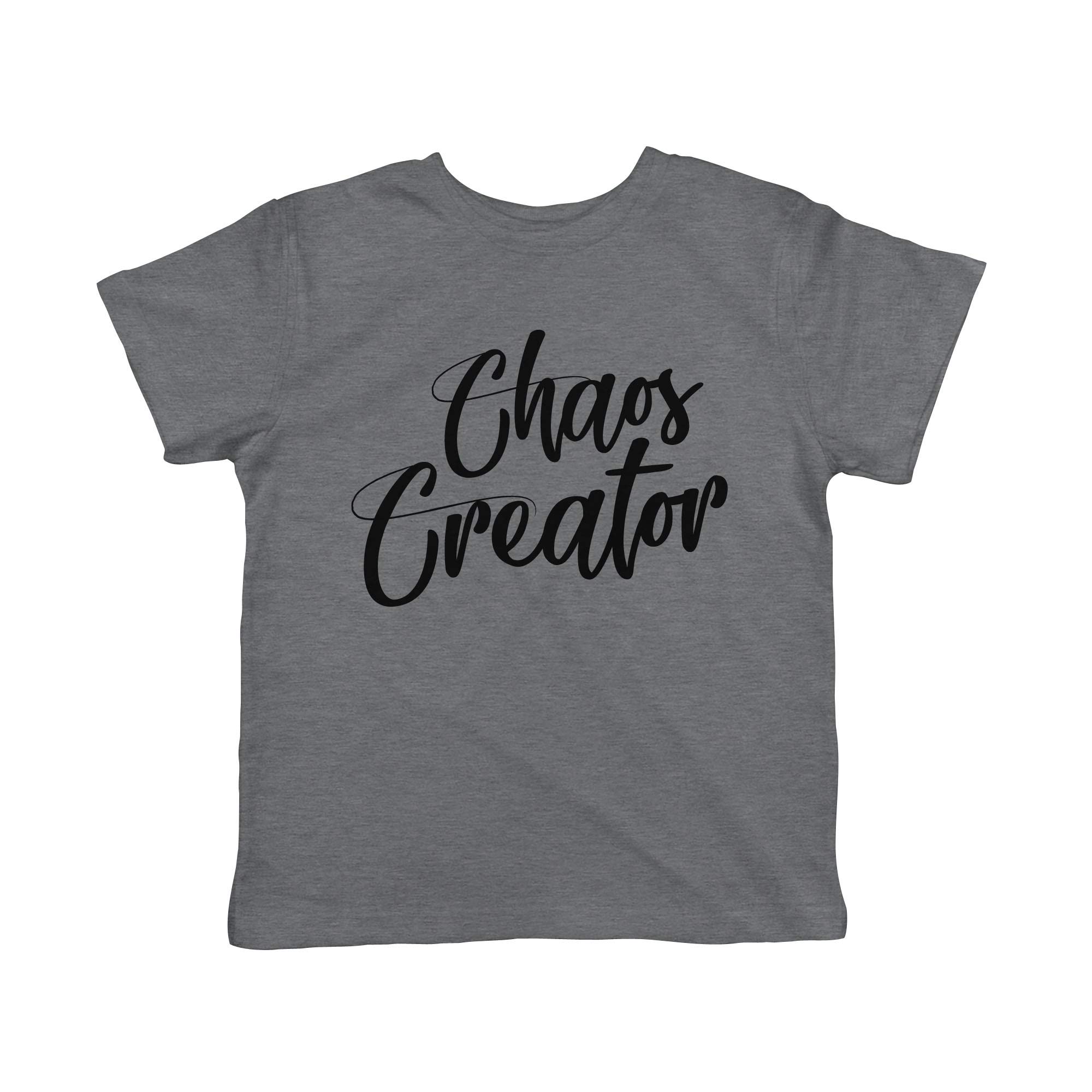 Funny Toddler Chaos Creator T-Shirt - Cute Trouble Maker Baby Infant Tee - Perfect Kids Gift for Birthdays & Playdates