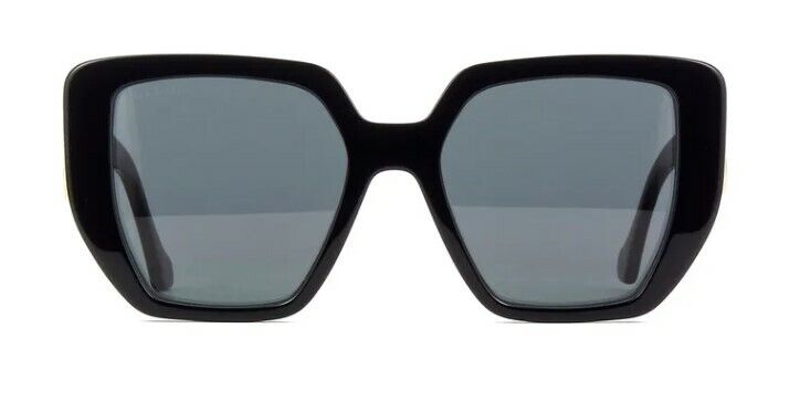 Gucci GG 0956S 003 Black/Gray Oversized Geometric Women's Sunglasses - Fashionable UV Protection Shades for Summer, Beach & Outdoor Activities