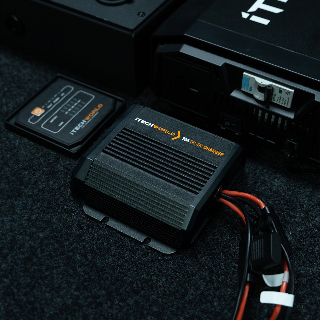 iTECHDCDC10 | 12V 10A DC to DC Battery Charger for Cars, Boats & RVs | Fast Charging & Voltage Stabilizer for Off-Grid Power Systems