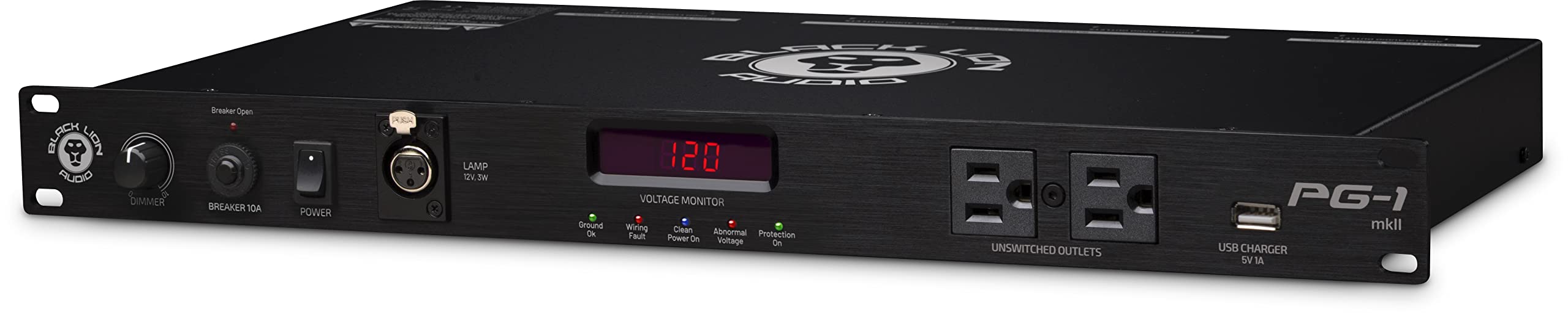 Black Lion Audio PG-1 MK2 Professional Rackmount Power Conditioner - Studio & Live Sound Equipment for Clean Audio Power