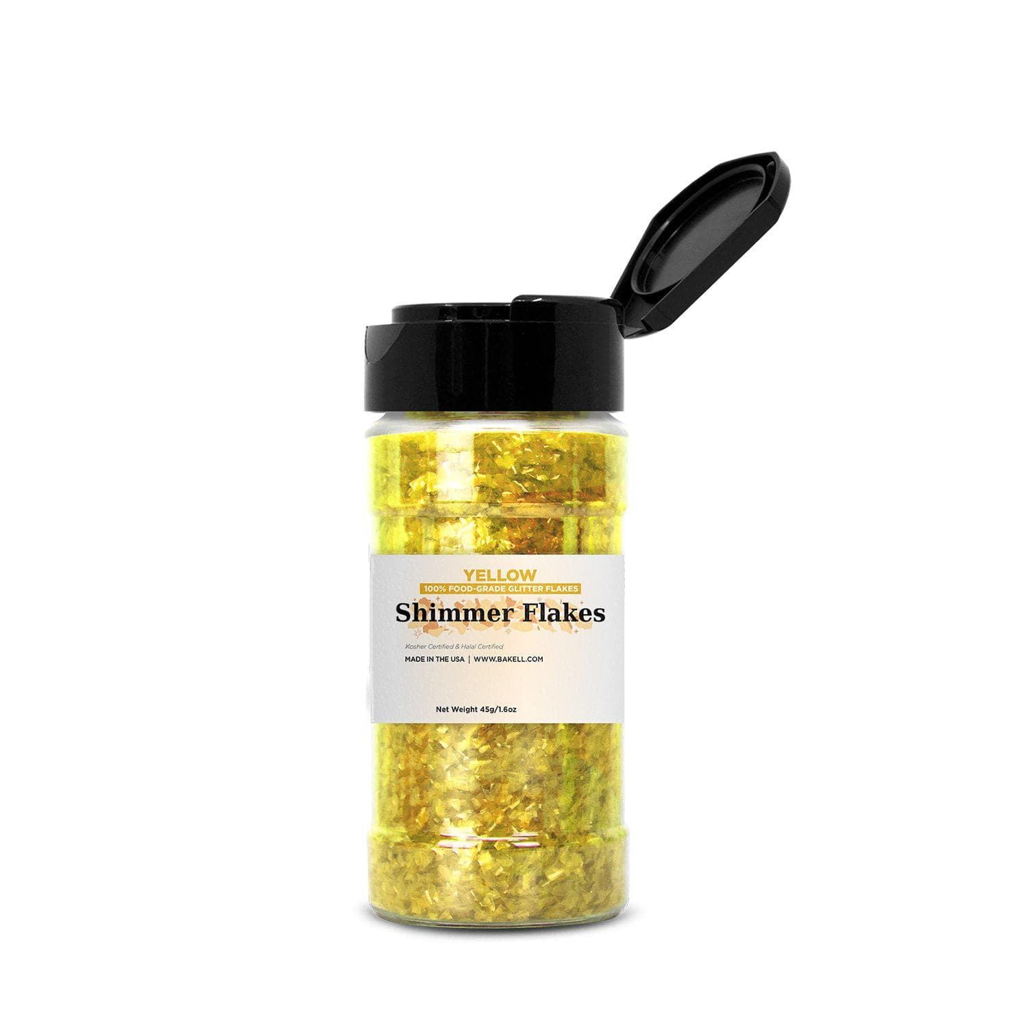 Premium Black Edible Shimmer Flakes for Baking & Cake Decorating - Food-Grade Sparkle Dust for Desserts, Drinks & DIY Crafts