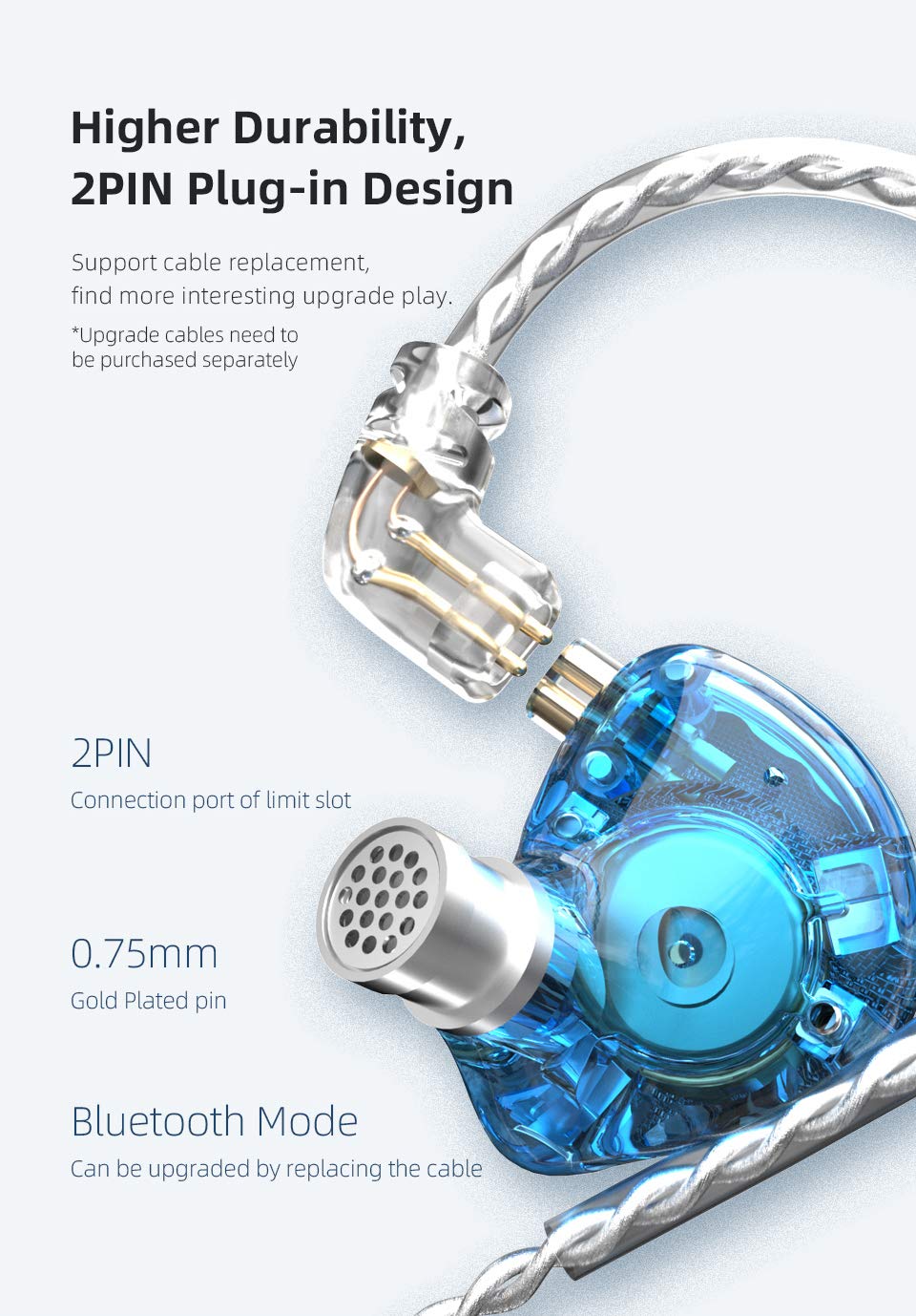 CCA KZ Zax Metal Hybrid HiFi Earbuds - 7BA+1DD 16 Drivers in-Ear Monitor Headphones with Deep Bass & Noise Cancelling for Sports, Gaming & Music Lovers