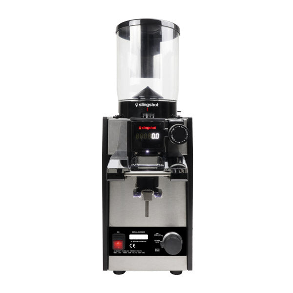 Premium Slingshot C68 Electric Coffee Grinder - Adjustable Burr Mill for Espresso, French Press & Cold Brew - Perfect for Home, Office & Travel Use