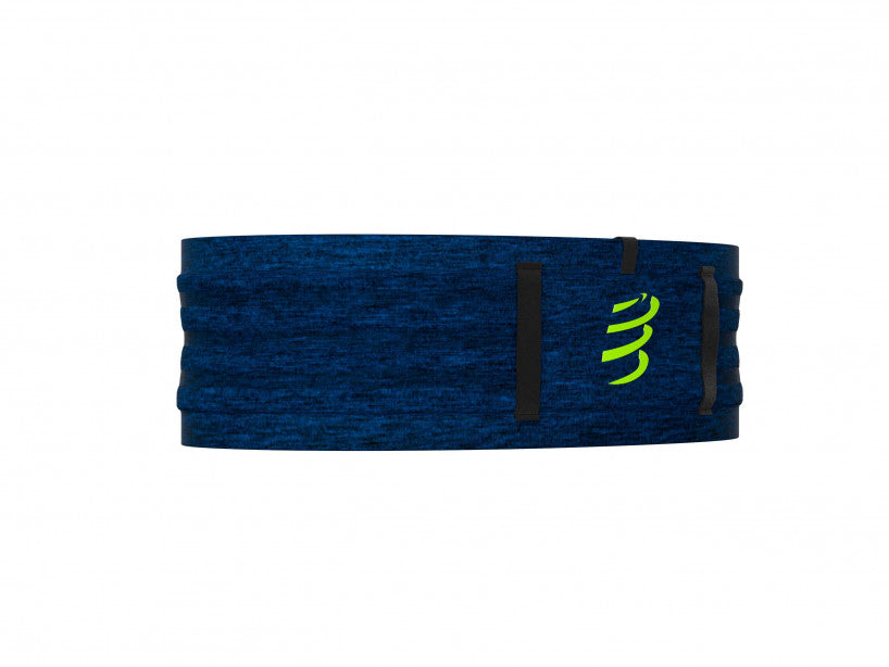 Compressport Unisex Free Belt Pro - Lightweight Running Belt for Men & Women, Blue (CU00011B_500) - Perfect for Jogging, Hiking & Travel Accessories