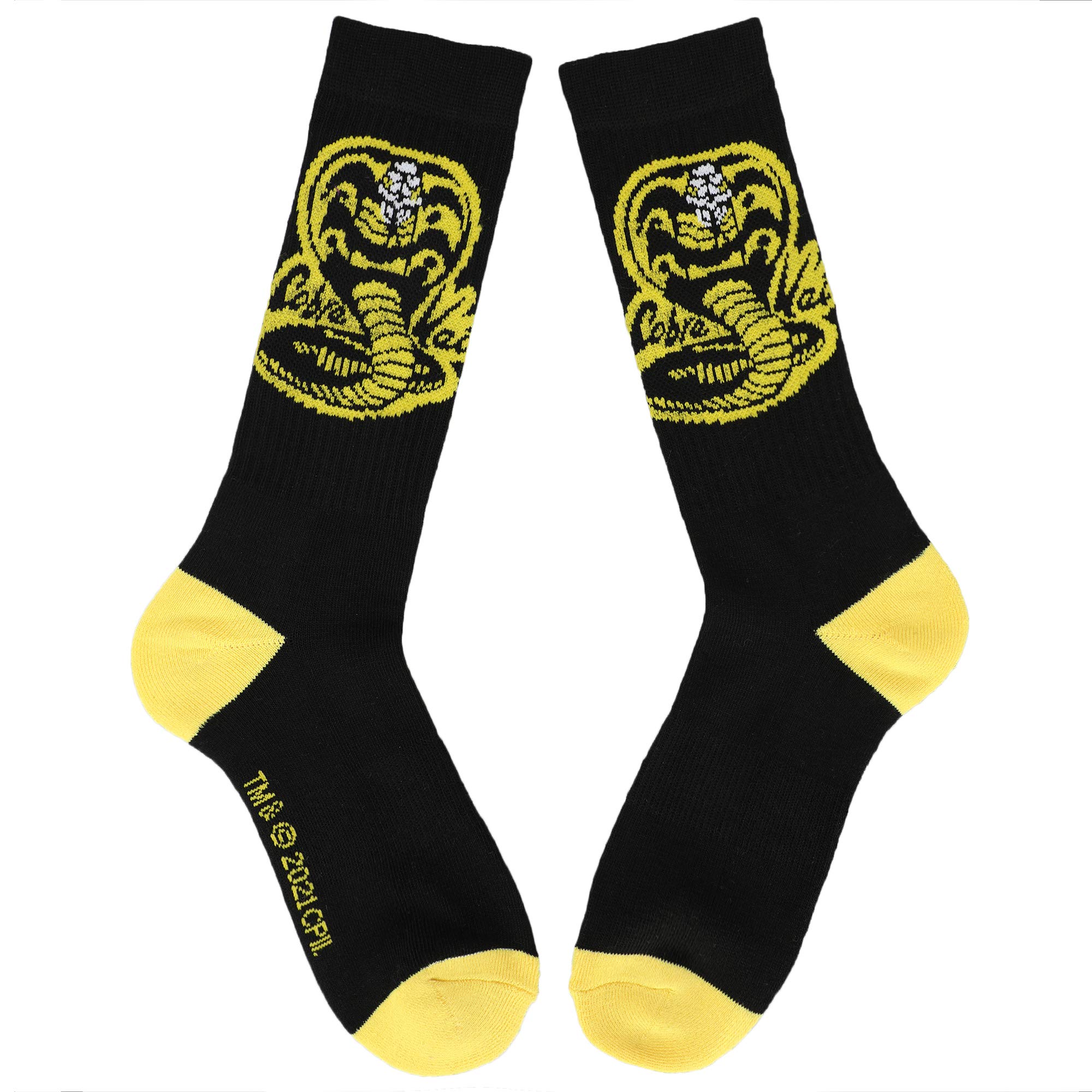 Cobra Kai Athletic Men's Socks - Breathable Performance Socks for Running, Gym & Sports - Black/Red (3-Pack) - Perfect for Martial Arts Training, Workouts and Everyday Wear