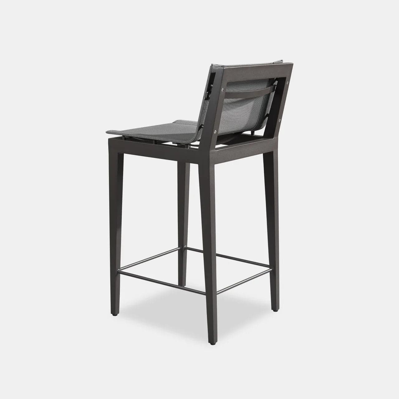 Byron Aluminum Outdoor Counter Stool - Rust-Resistant Bar Stools for Patio, Deck & Poolside - Modern Outdoor Dining & Entertaining Furniture