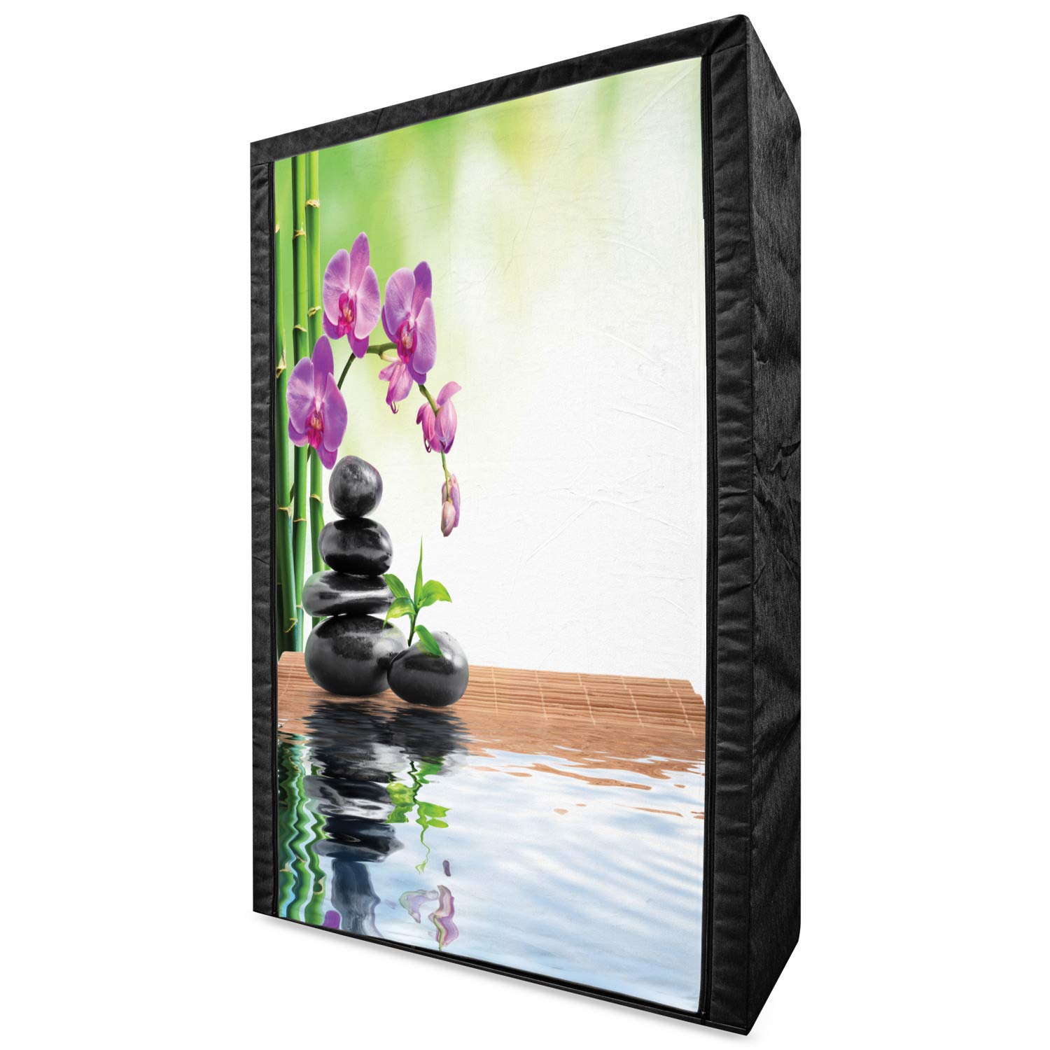 Ambesonne Portable Fabric Wardrobe with Shelves - 42.5