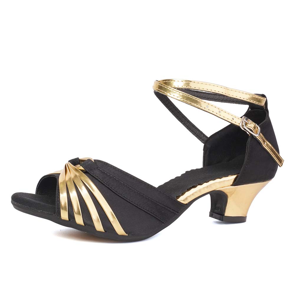 Professional Women's Latin Dance Shoes - Ballroom Salsa Tango Practice & Performance Shoes (Model DY08) - Perfect for Dance Classes, Competitions & Social Dancing