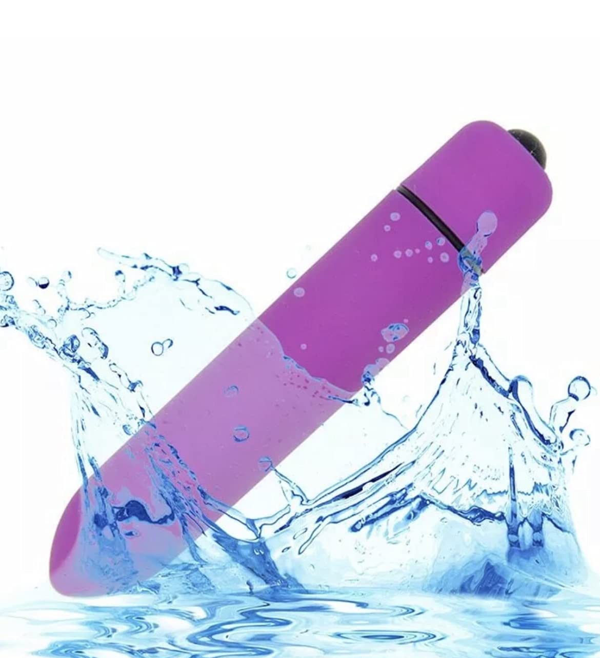 10-Speed Waterproof Mini Bullet Vibrator - Powerful Rechargeable Silver Bullet for Women's Pleasure | Discreet & Quiet Personal Massager | Perfect for Solo Play, Couples & Travel | Heatop Premium Adult Toys (White)