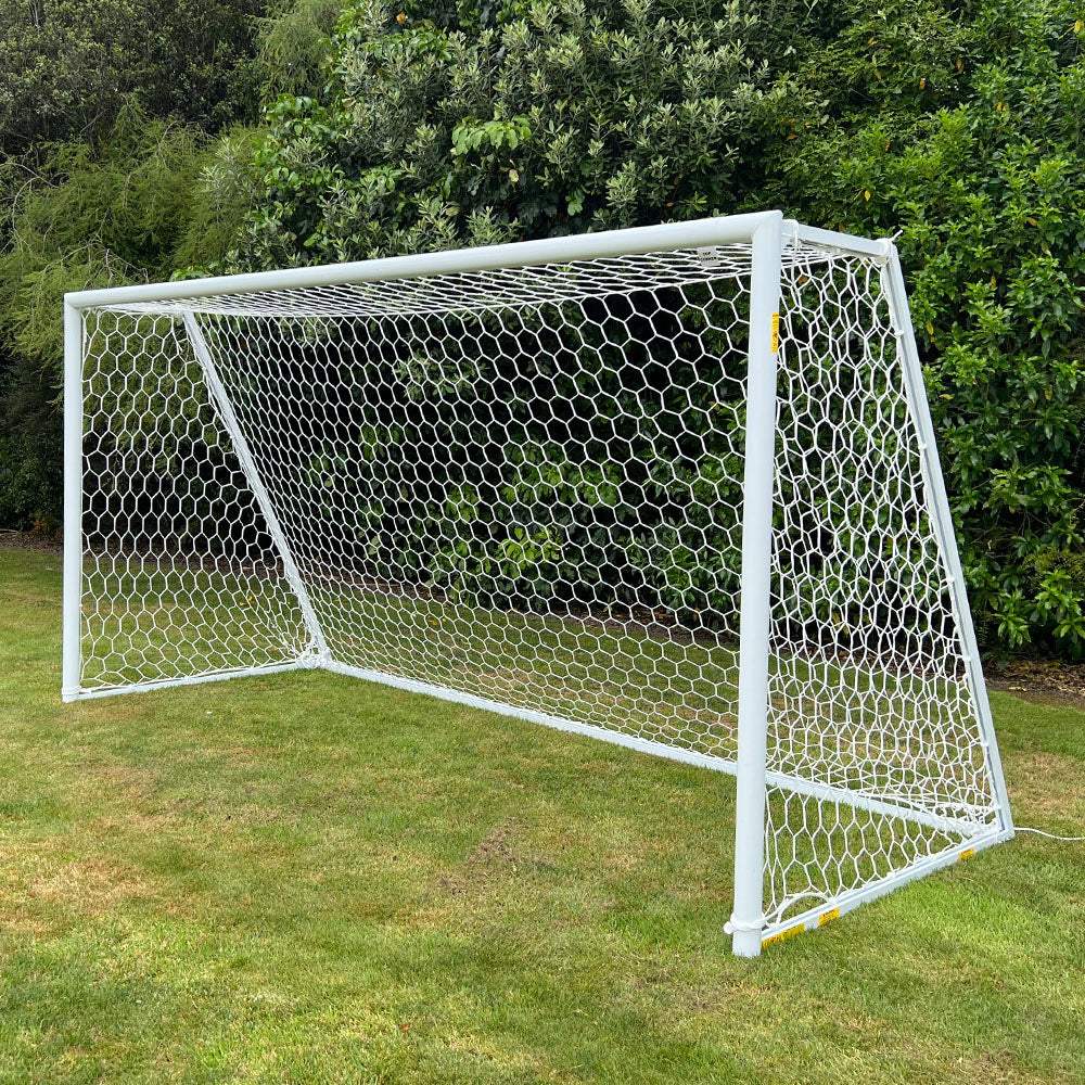 4m x 2m Portable Soccer Goal Net - World Cup Size Football Training Equipment for Backyard, Park & School Practice