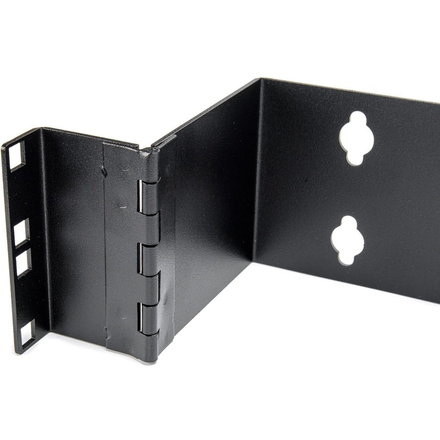 2U 19 Inch Wall Mount Bracket for Patch Panels - Heavy Duty Hinged Rack Mount Bracket with Adjustable Depth - Perfect for Server Racks, Network Cabinets & Data Center Installations