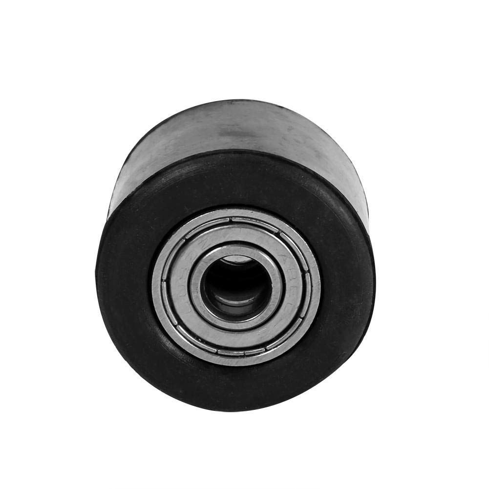 8mm Chain Pulley Roller - Black Motorcycle Chain Tensioner Wheel for Pit Bike, Dirt Bike & Enduro - Perfect for Off-Road Riding and Trail Maintenance