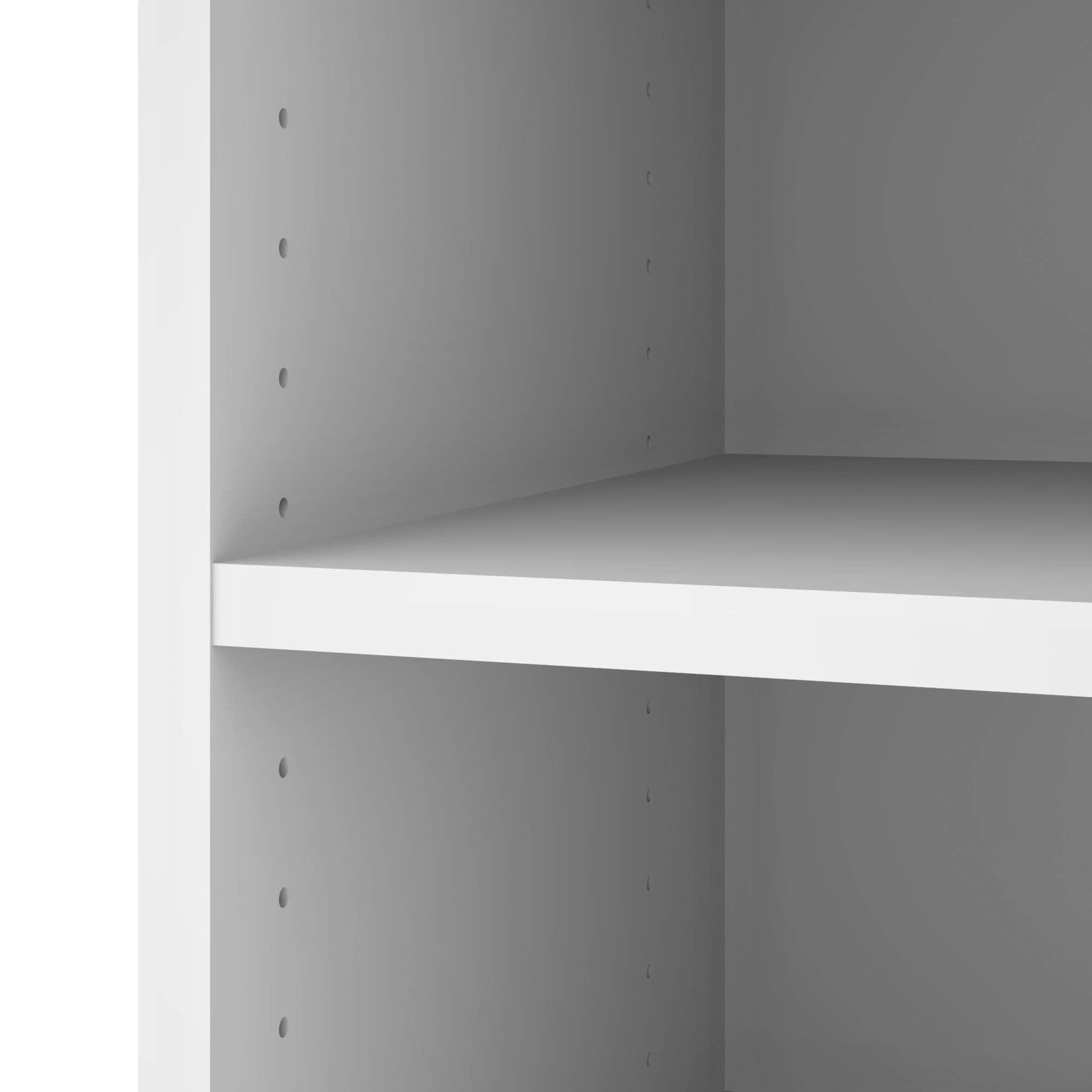 Space-Saving Low Storage Unit with Hanging Rod - 3 Color Options for Bedroom, Closet & Entryway Organization