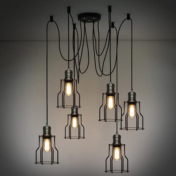 Modern Aina Web Hanging Lamps - Elegant Handwoven Rattan Pendant Light for Living Room, Bedroom & Dining Room - Perfect Boho Home Decor for Indoor Spaces