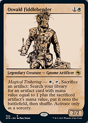 Magic: The Gathering - Oswald Fiddlebender (304) Showcase Card - Adventures in The Forgotten Realms MTG Collector's Edition - Perfect for Deck Building & Strategy Gameplay