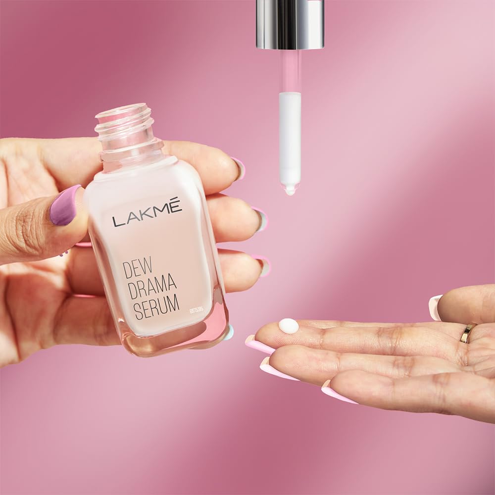 LAKMÉ 6% Vitamin E, Niacinamide & Pro-Ceramides Face Serum for Skin Barrier Repair - Hydrating, Brightening & Anti-Aging Treatment (15ml) - Perfect for Dry Skin & Nighttime Skincare Routine