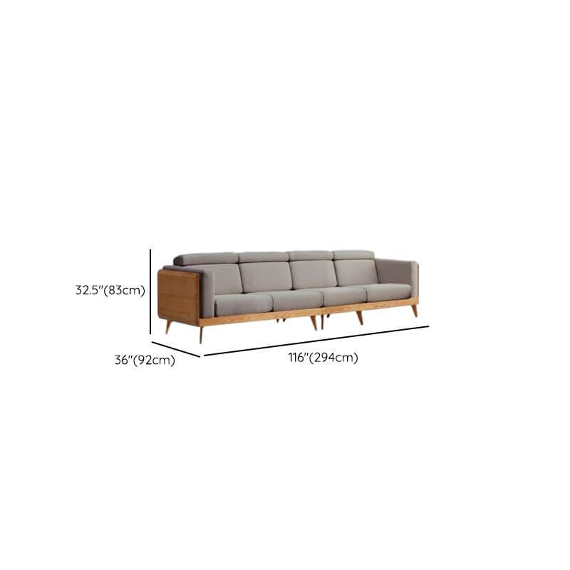 Victorian Grey Sofa with Removable Cushions - Elegant Living Room Furniture for Home Decor & Relaxation | Perfect for Lounge, Parlor and Family Room