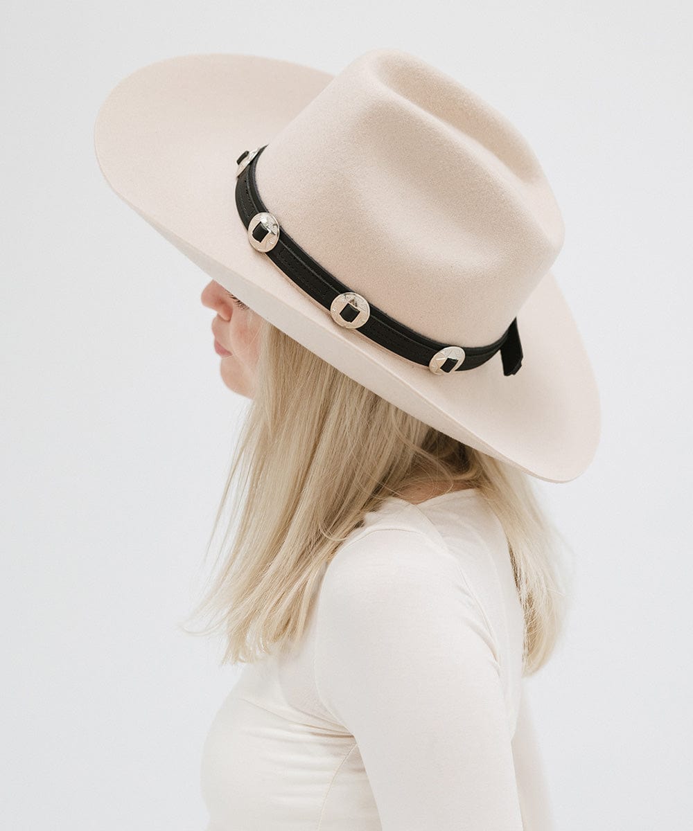 Authentic Genuine Leather Western Hat Band for Cowboy Hats - Handcrafted Adjustable Headband for Rodeo, Country Music & Outdoor Events