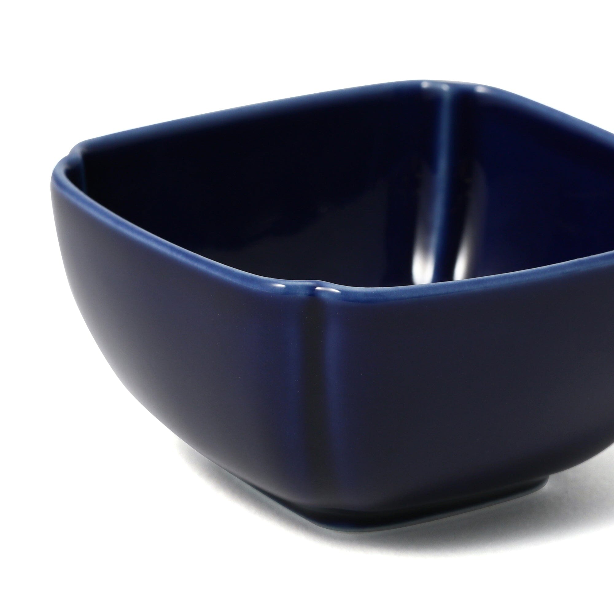 Mino Mini Square Bowl - Navy Blue Ceramic Small Serving Dish for Snacks, Nuts, or Condiments - Perfect for Parties, Dining, and Home Decor