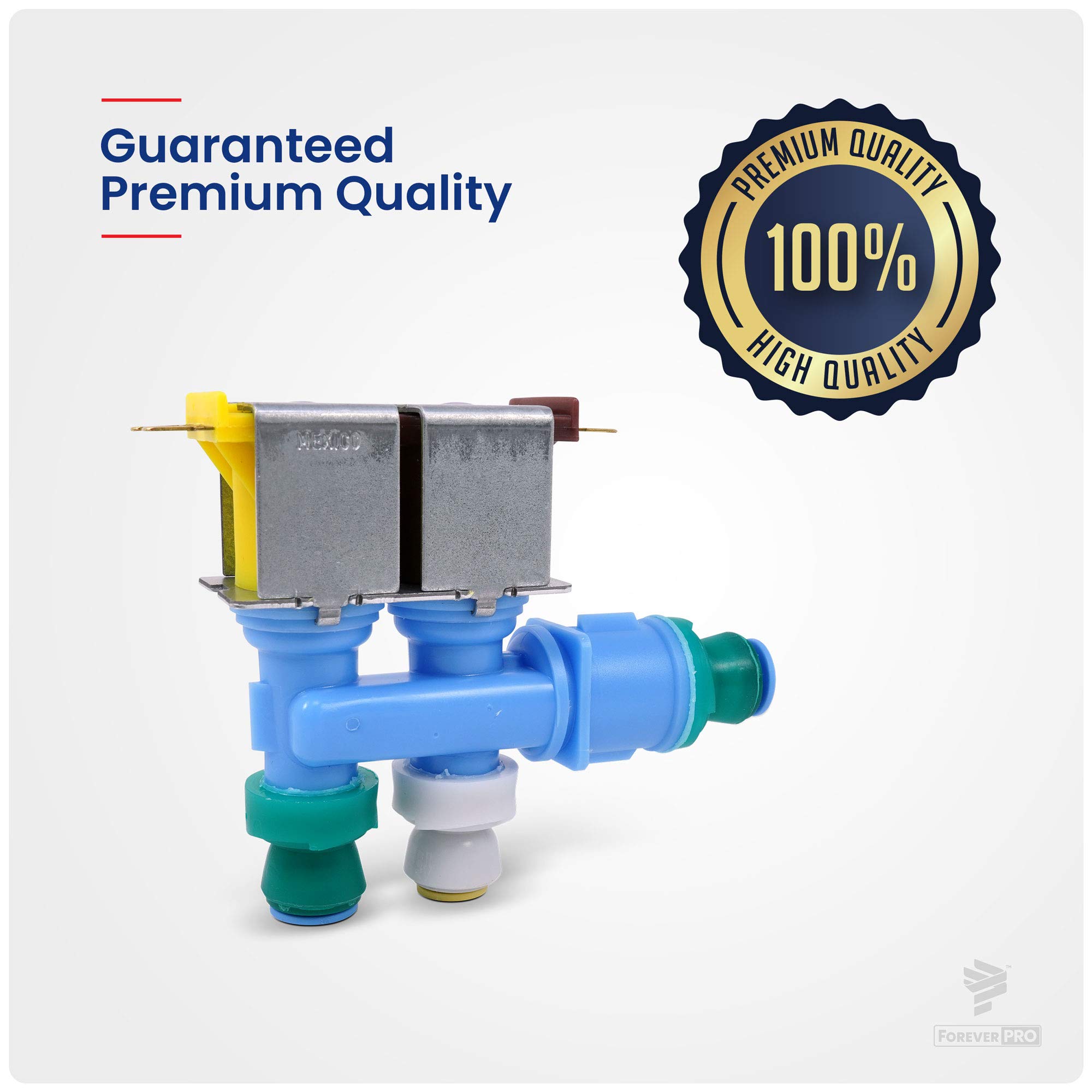**Replacement Dual Water Valve 67006322 for Refrigerators - Compatible with AH2069865, EA2069865, 1187201 - Perfect for Ice Maker & Water Dispenser Repair**