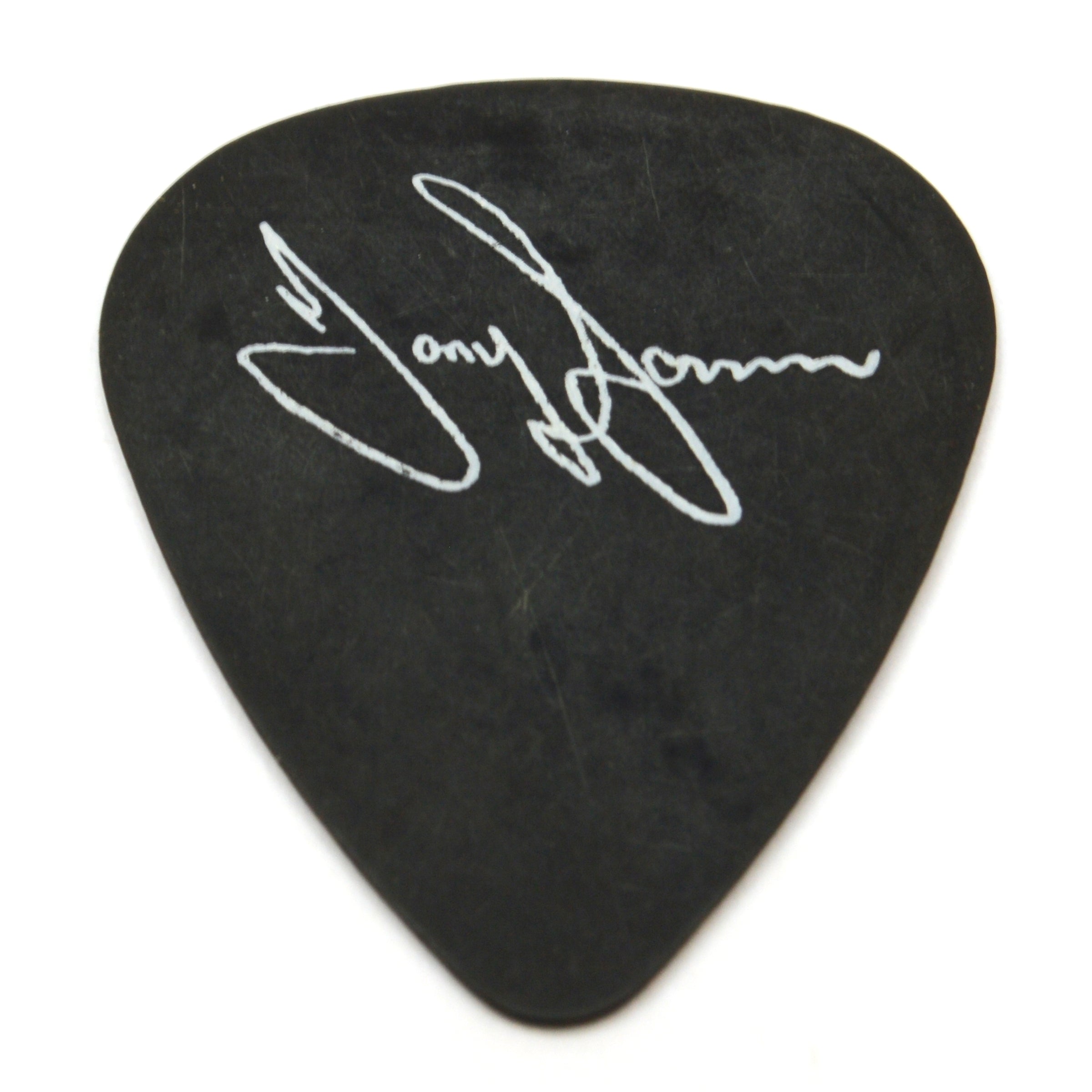 Original BLACK SABBATH Tony Iommi Guitar Pick - White Cross on Chalky Black - Perfect for Rock Music & Guitar Collectors