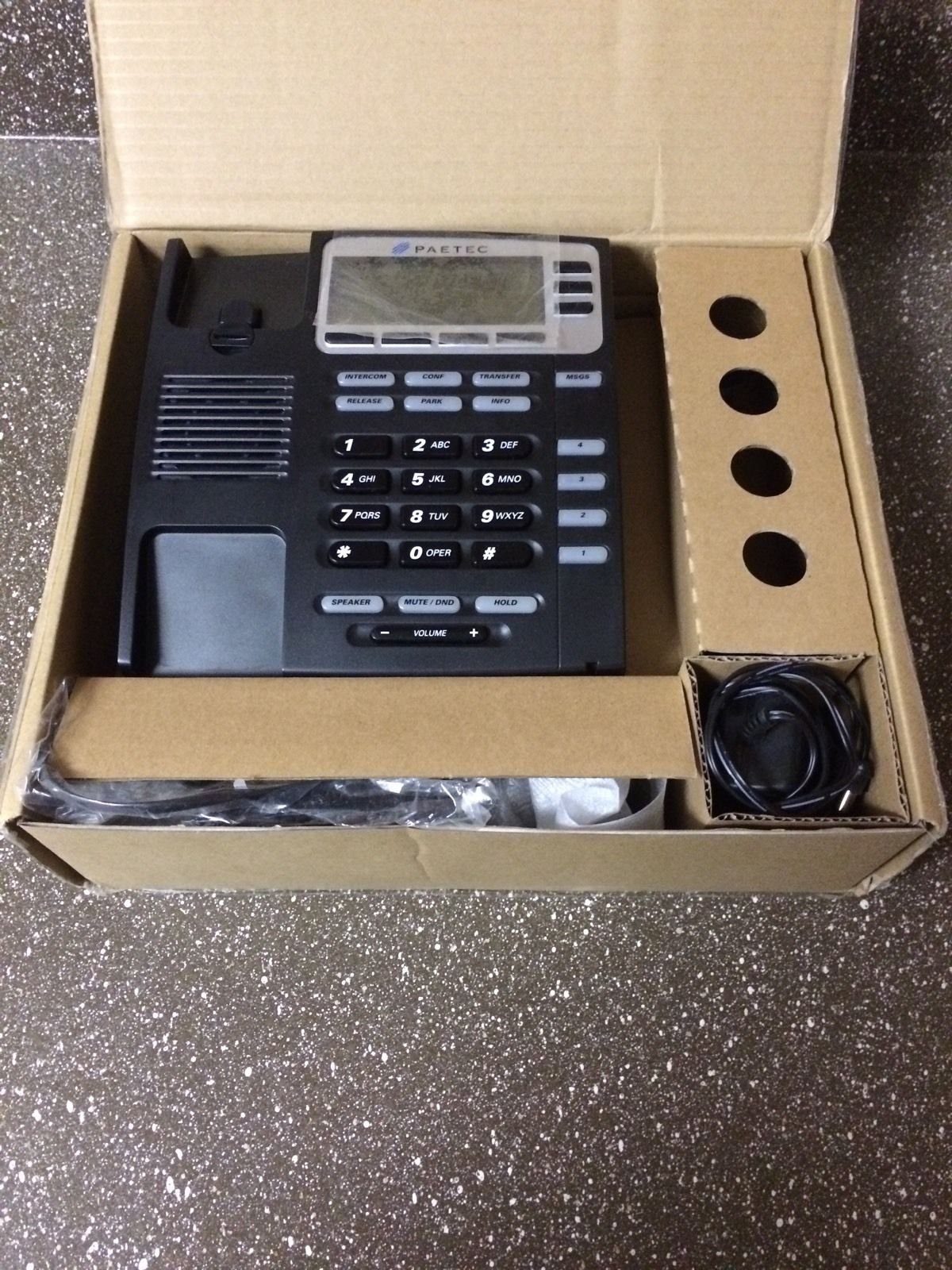 Allworx Paetec 9204P VoIP Business Phone System - IP Desk Phone with HD Voice, 4 Lines, Caller ID - Perfect for Office, Call Center & Remote Work