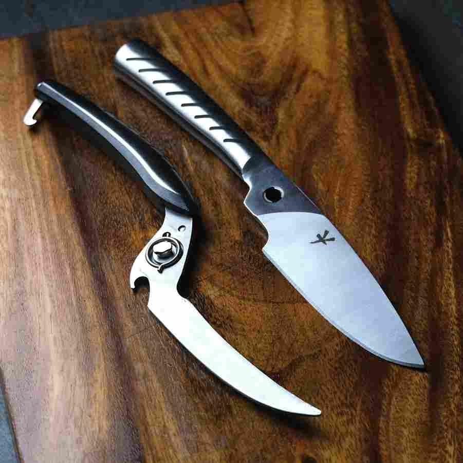 Yakushi™ Detachable Kitchen Shears - Heavy Duty Stainless Steel Scissors for Cooking, Poultry, Herbs - Perfect for Meal Prep, Cutting Meat, Vegetables & More