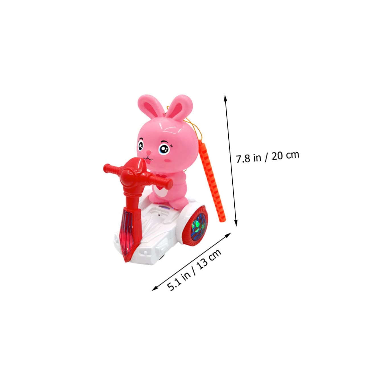 Wakauto 4pcs Rabbit Musical Toys - Interactive Bunny Plush Toys with Acousto-Optic Effects for Kids & Toddlers | Perfect for Easter Gifts, Birthday Presents & Early Learning Playtime