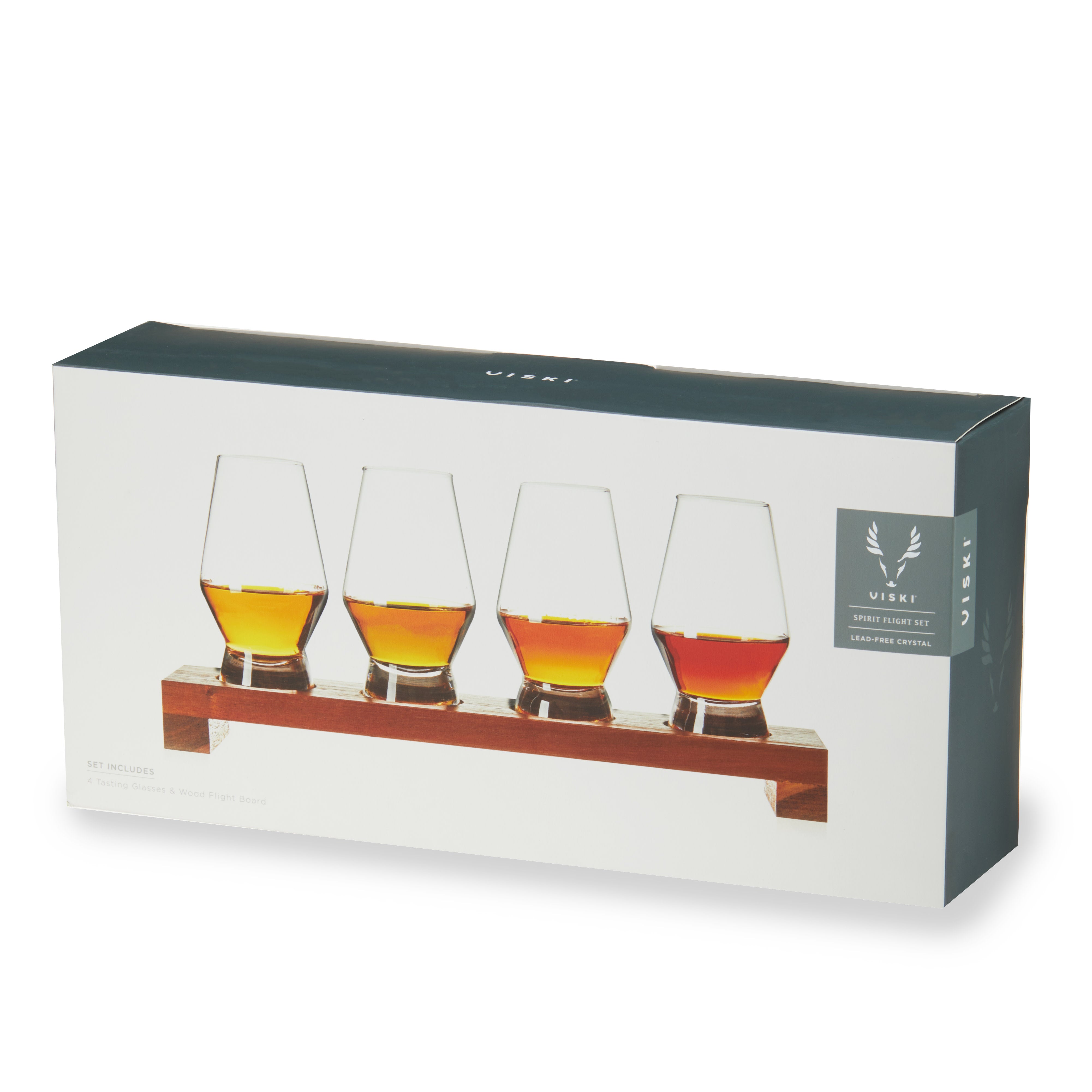 Premium Crystal Spirit Glass Flight Set - Whiskey Tasting Glasses for Bourbon, Scotch & Whiskey Enthusiasts - Perfect for Home Bars, Gifts & Tasting Events