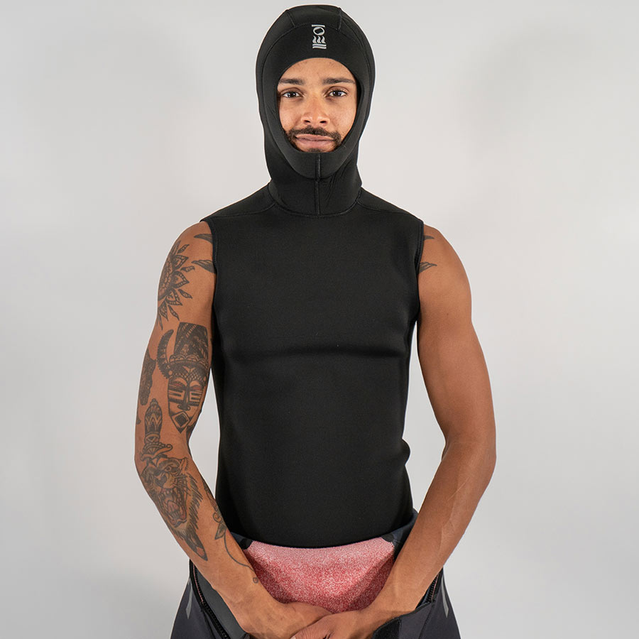 Fourth Element Men's Neoprene Hooded Vest - XL (Extra Large) | Warm & Comfortable Scuba Diving, Surfing & Cold Weather Outdoor Activities