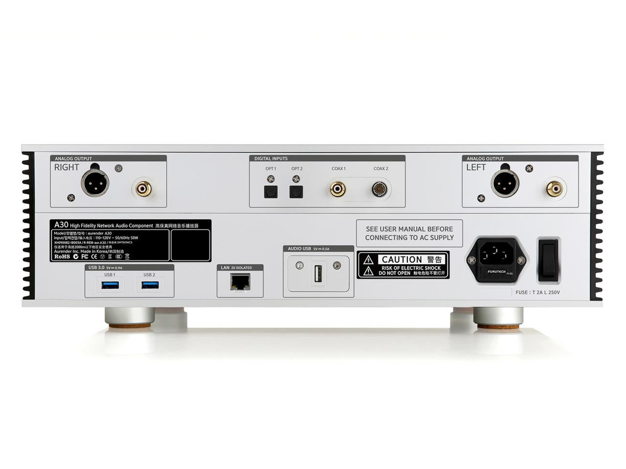 Aurender A30 High-End Caching Music Server & Streamer - Audiophile Digital Music Player for Home Theater & Hi-Fi Systems