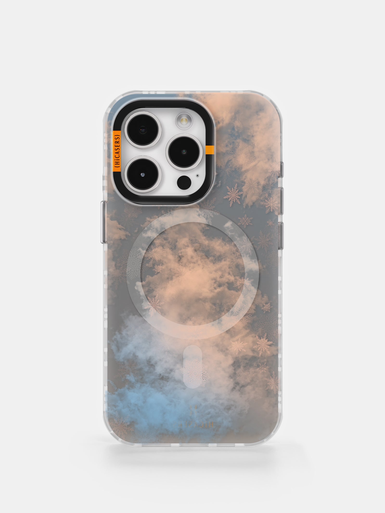 Iridescent Foggy Christmas Tree Phone Case - Grey | Holiday Gift & Winter Themed Protective Cover for iPhone & Samsung