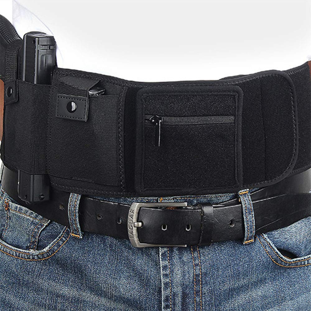 Tactical Pistol Waist Holster Belt - Ambidextrous Concealed Carry Holster for Hunting & Outdoor Activities | Right & Left Hand Compatible | Durable Multi-Purpose Gun Holster for Hiking, Camping & Self Defense