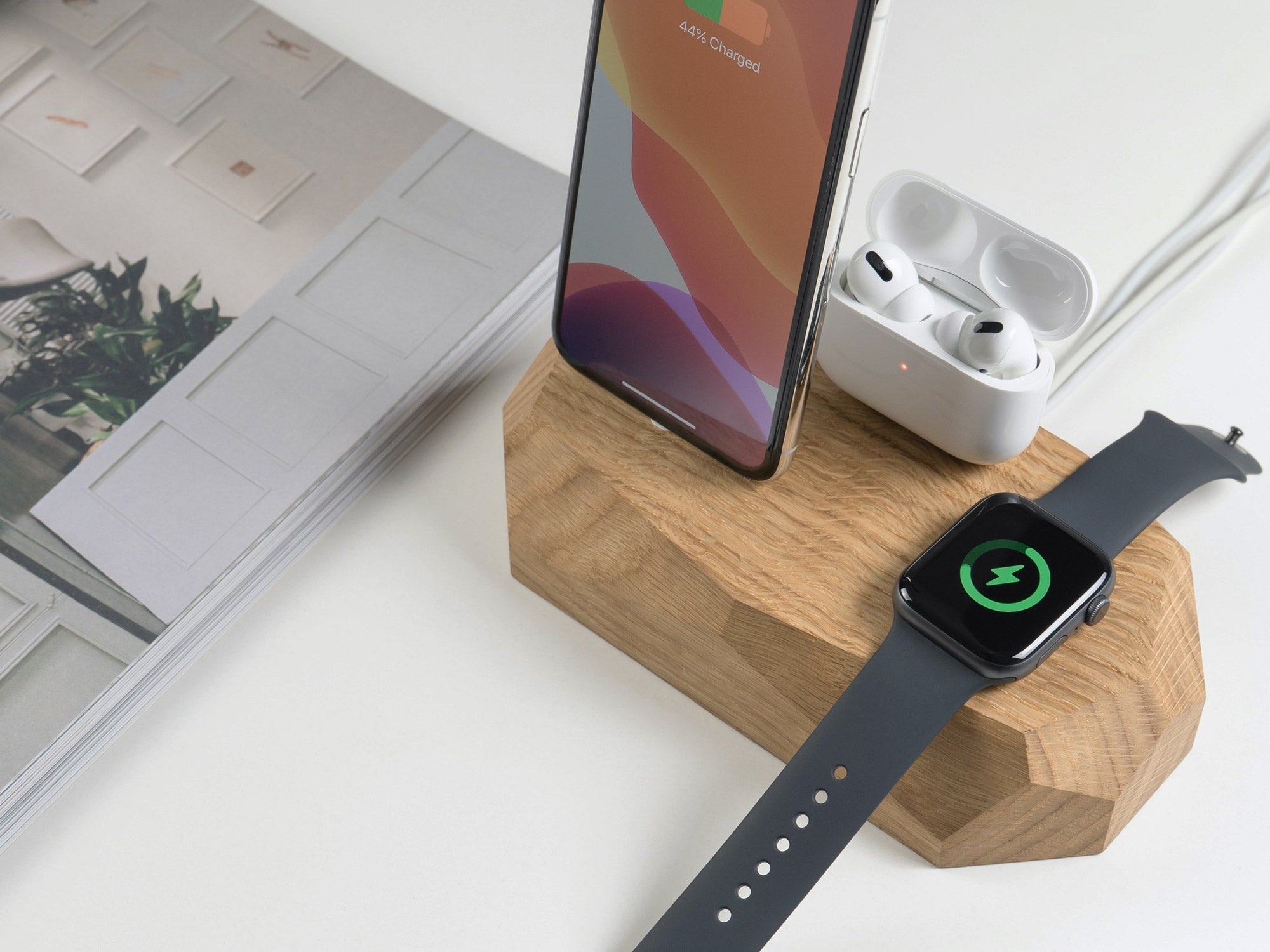 Triple Dock - 3-in-1 Charging Station for iPhone, Android & Apple Watch | Fast Wireless Charger for Home, Office & Travel