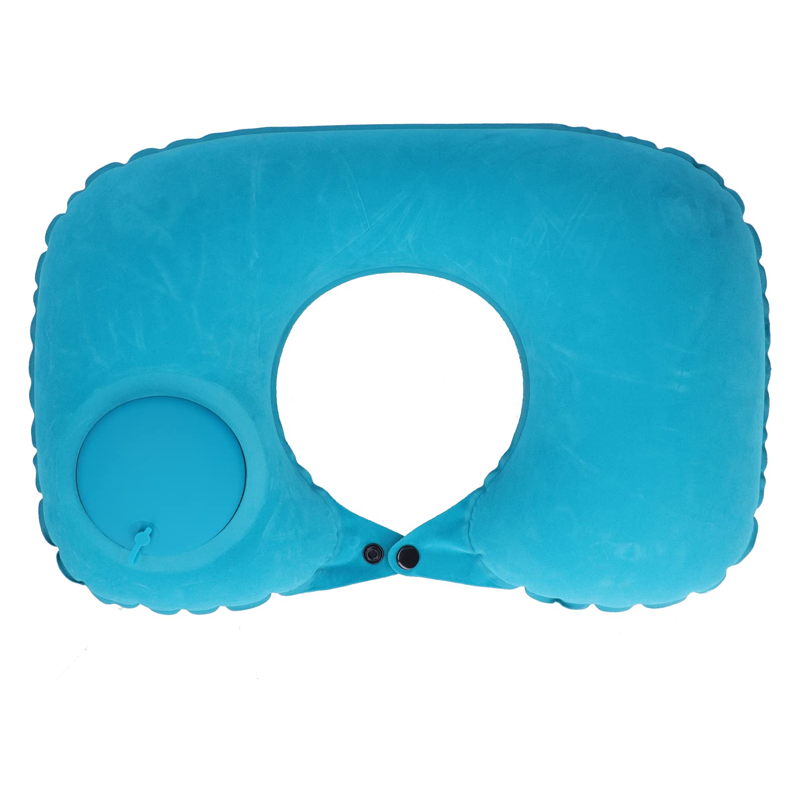 AQXREIGHT Inflatable U-Shaped Air Pillow for Travel - Mint Green Neck Support Pillow for Airplane, Car, Office & Home Use - Perfect for Long Flights, Road Trips & Napping