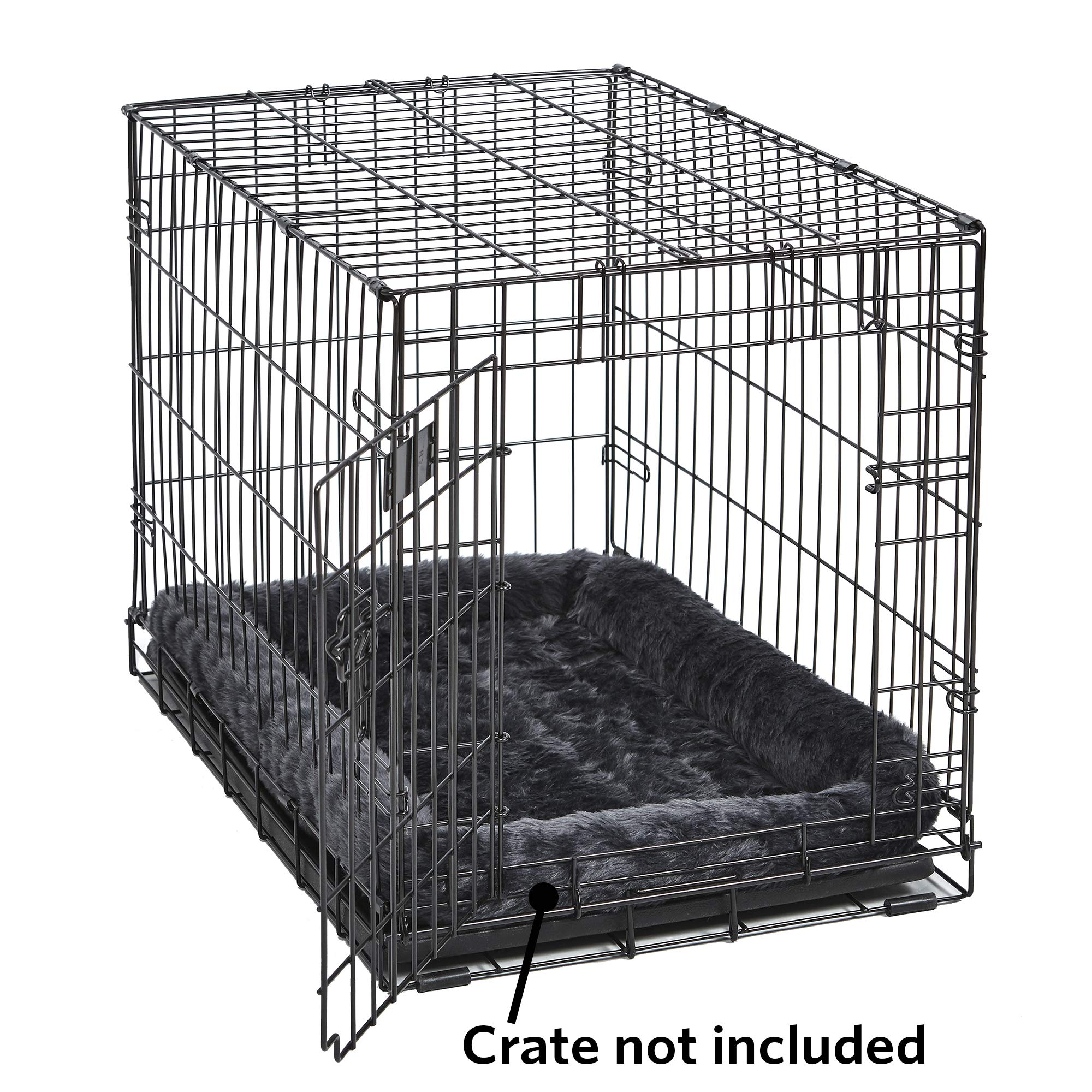 New World Pet Products Large Gray Dog Bed 42-Inch Orthopedic Crate Mat - Comfortable Washable Pet Bed for Large Dogs & Cats - Perfect for Crates, Kennels & Home Use (B40242-GY)