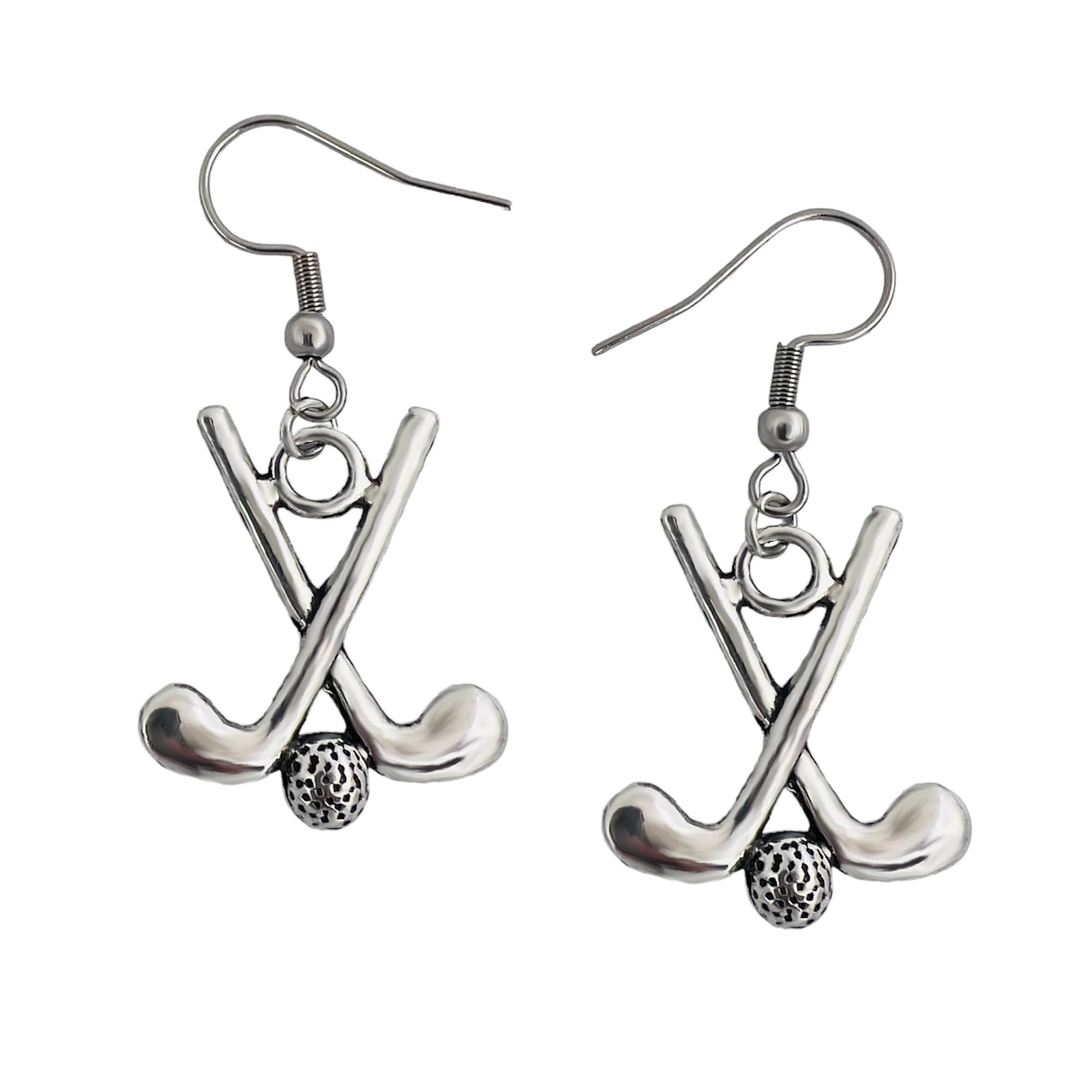Golf Earrings for Women - Stylish Golf Jewelry & Golf Ball Themed Accessories - Perfect for Golf Lovers & Players - Great Gift for Golf Tournaments, Parties & Everyday Wear
