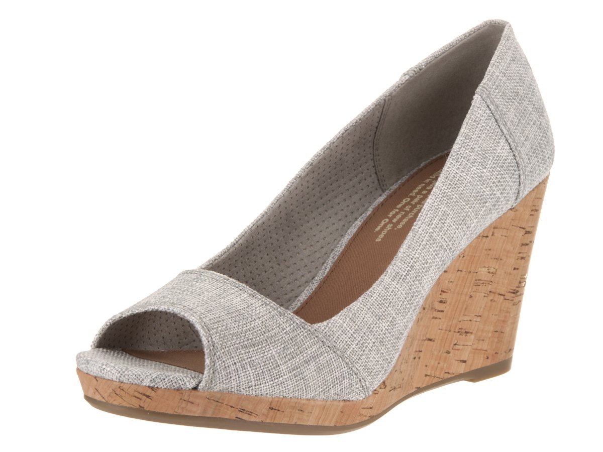 TOMS Women's Stella Slip-On Shoes - Comfortable & Stylish in Beige & Grey | Perfect for Casual Wear, Travel & Everyday Outfits