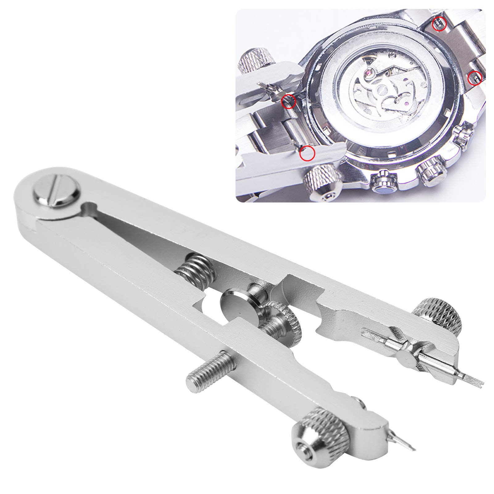 Watch Link Removal Tool with 8 Pins - Spring Bar Plier for Bracelet Adjustment | Perfect for Watch Repair & Maintenance