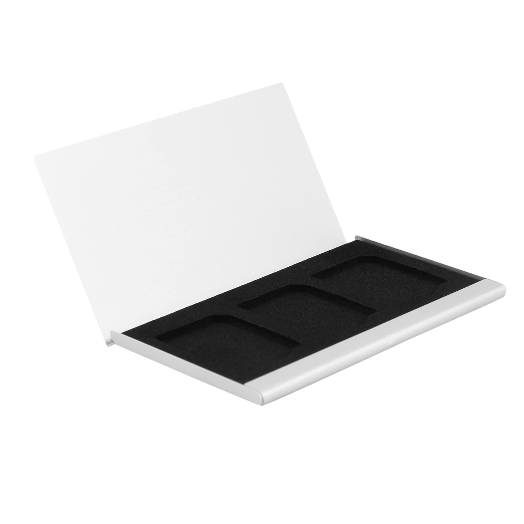 Booso Aluminum Alloy Memory Card Case - Secure Storage Holder for 3 SD Cards | Perfect for Photographers, Travelers & Tech Enthusiasts