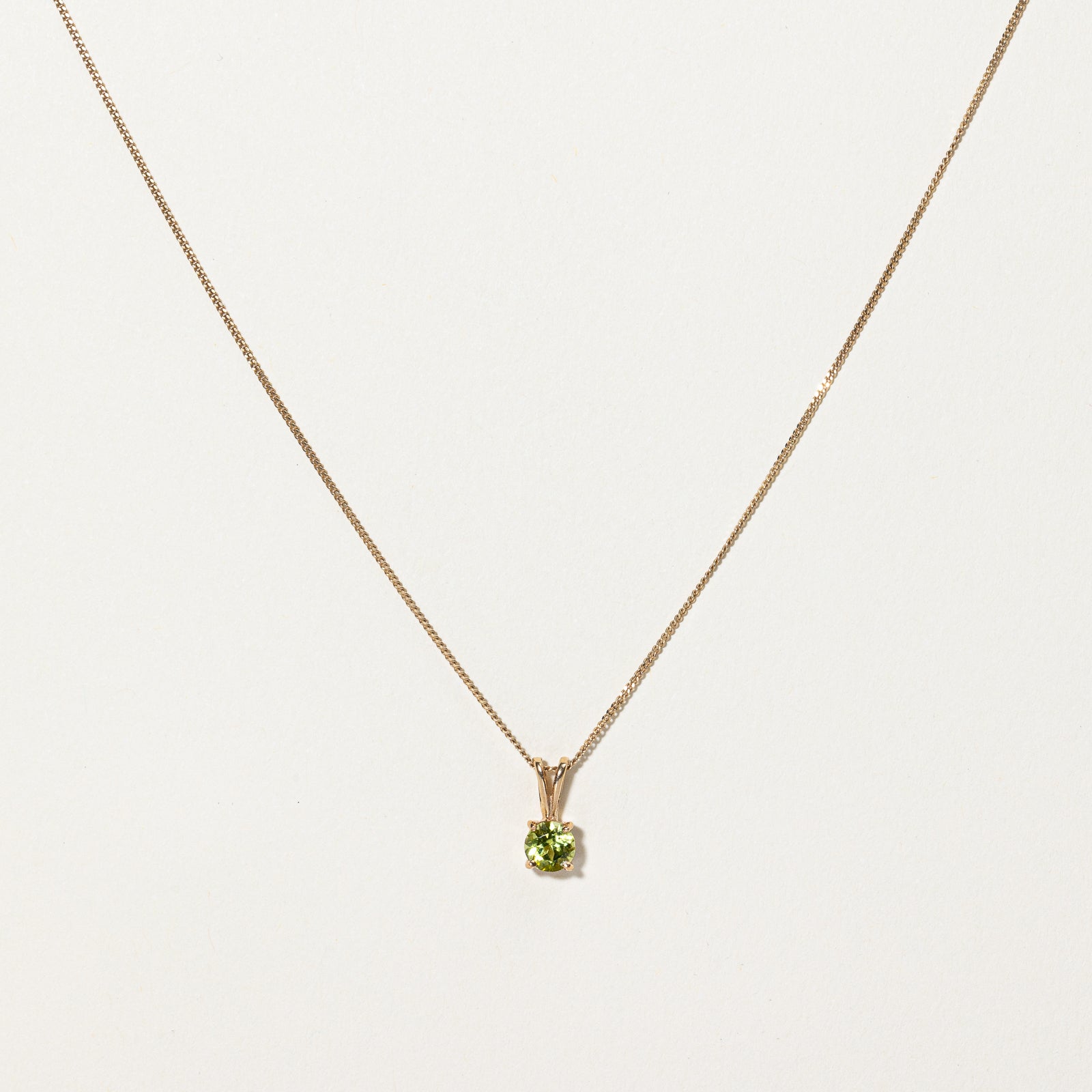 Peridot Pendant Necklace - 0.45ct Genuine Green Gemstone Jewelry - 18.5 Inch Sterling Silver Chain - Perfect for Birthdays, Anniversaries & Everyday Elegance
