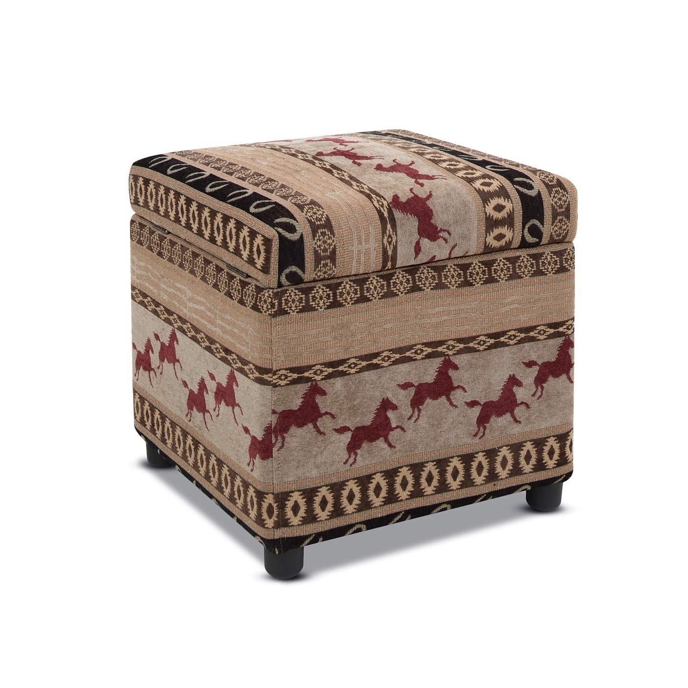 Jennifer Taylor Storage Ottoman - Multicolor for Living Room & Bedroom